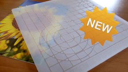 Silicon3D PLATE (17x17cm) voor 3d pen - Transparant, met groeven, tot 260graden! 