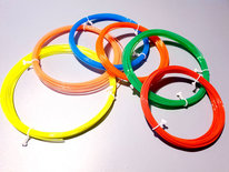6x 10m - PLA - Fluorescent Filament pakket (ca. 200g)