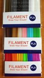 18 KLEUREN! 180x 0,25m - PLA Sticks Filament - 3d pen (±0,2kg)