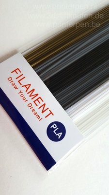 18 KLEUREN! 180x 0,25m - PLA Sticks Filament - 3d pen (±0,2kg)