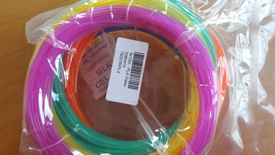 6x 10m - PLA - GLASS Filament pakket (ca. 200g)