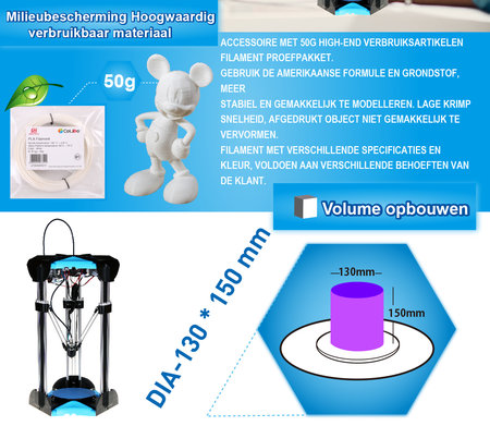 3d printer CoLiDO D1315 PLUS! - model 2019 -
